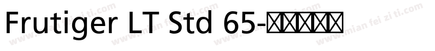 Frutiger LT Std 65字体转换